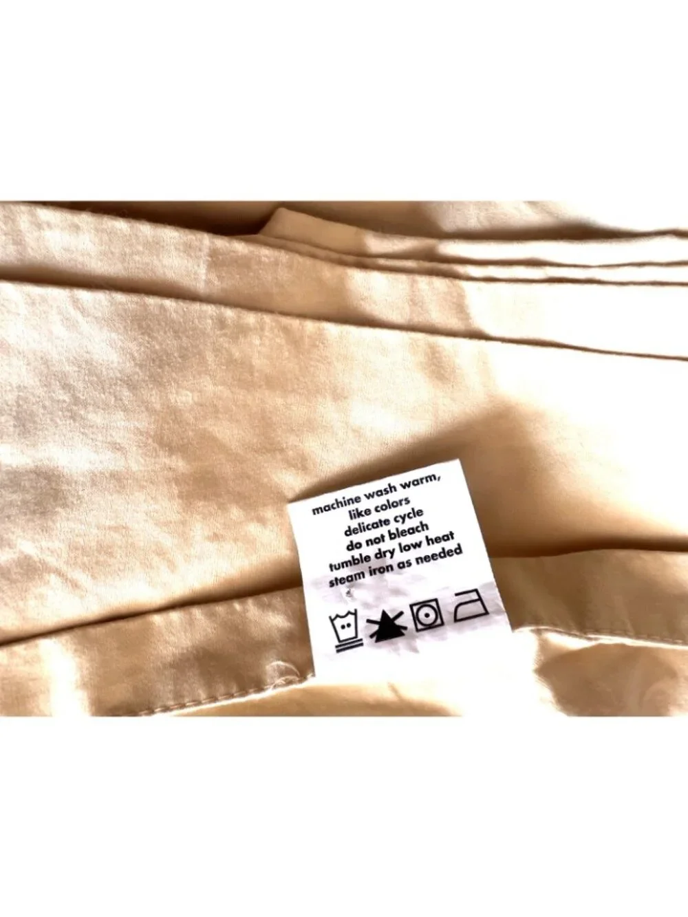 100% Combed COTTON Full FLAT Sheet Yellow Gold Preston Home Collection 86